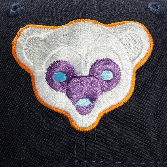 New Era Chicago Cubs 59FIFTY Fitted Hat Navy Super Bloom 100 Year Patch - Picture 4 of 9